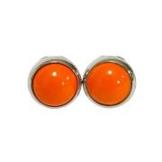 Pre-owned Plastic earrings Hermès Vintage , Orange , Dames