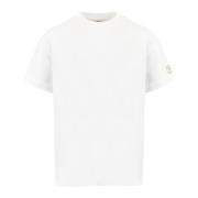 Heren Atelier Armpatch T-Shirt Wit Flaneur Homme , White , Heren