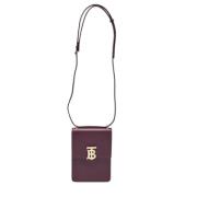 Pre-owned Leather crossbody-bags Burberry Vintage , Purple , Heren