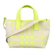 Check Tote Tas Burberry , Multicolor , Dames