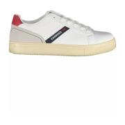 Witte Veterschoen met Contrasterend Logo Carrera , Multicolor , Heren