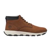 Heren Leren Winsor Park Sneakers Timberland , Brown , Heren