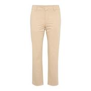 Cropped Trousers Part Two , Beige , Dames