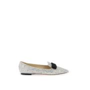 Glittered Gala Ballet Flats Jimmy Choo , Gray , Dames