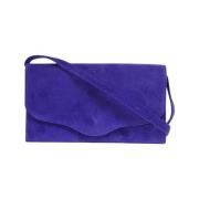 Pre-owned Suede hermes-bags Hermès Vintage , Purple , Dames