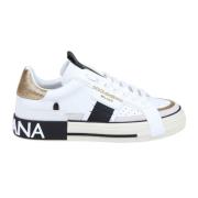 Custom 2.Zero Sneakers in wit leer Dolce & Gabbana , White , Heren