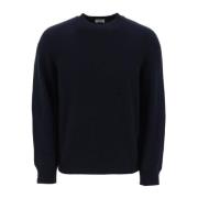 Round-neck Knitwear Agnona , Blue , Heren