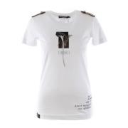 Lily Korte Mouw T-shirt Dolce & Gabbana , White , Dames