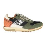 Groene Polyester Sneaker Napapijri , Multicolor , Heren