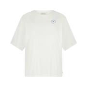 Fay Poem Blue T-shirt Fabienne Chapot , White , Dames