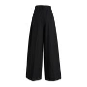 Wide Trousers Mantù , Black , Dames