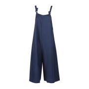 Blauwe Linnen Jumpsuit Sarahwear , Blue , Dames