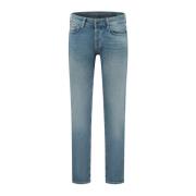 Donkerblauwe Slim-Fit Jeans Pure Path , Blue , Heren