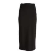 Midi Skirts Mantù , Black , Dames