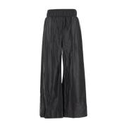 Wide Trousers Ombra Milano , Black , Dames