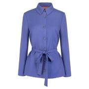 Uniforme Ceintuurblazer in Perzisch Indigo Jaaf , Purple , Dames