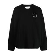Zwarte Face Sweatshirt Société Anonyme , Black , Heren