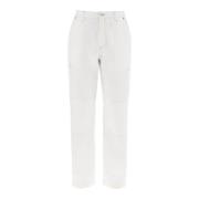 Wide Trousers MM6 Maison Margiela , White , Heren