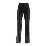 Straight Trousers Rotate Birger Christensen , Black , Dames
