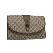 Pre-owned Canvas gucci-bags Gucci Vintage , Beige , Dames