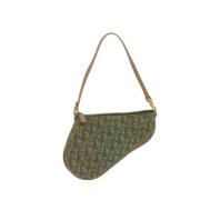 Pre-owned Canvas dior-bags Dior Vintage , Green , Dames