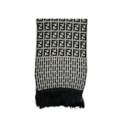 Pre-owned Wool scarves Fendi Vintage , Black , Dames