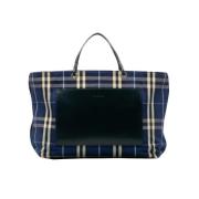 Pre-owned Cotton totes Burberry Vintage , Blue , Dames