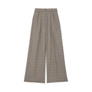 Marlène Houndstooth Wide-Leg Broek Ines De La Fressange Paris , Multic...