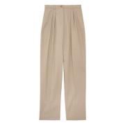 Beige Marlow broek Ines De La Fressange Paris , Beige , Dames