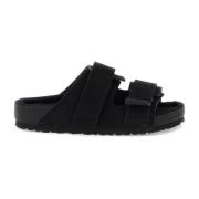 Sliders Birkenstock , Black , Dames