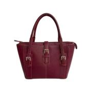 Pre-owned Leather handbags Loewe Pre-owned , Red , Dames