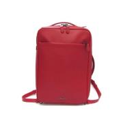 Pre-owned Leather backpacks Coach Pre-owned , Red , Dames