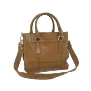 Pre-owned Leather handbags Salvatore Ferragamo Pre-owned , Brown , Dam...