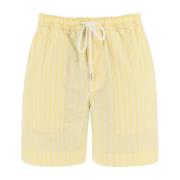 Casual Shorts Maison Kitsuné , Yellow , Heren
