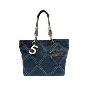 Pre-owned Canvas chanel-bags Chanel Vintage , Blue , Dames