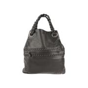 Pre-owned Leather handbags Bottega Veneta Vintage , Brown , Dames