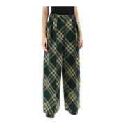 Wide Trousers Burberry , Multicolor , Dames