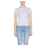 Tonal Linea Katoenen T-Shirt Collectie Tommy Jeans , Purple , Dames