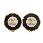 Pre-owned Metal earrings Chanel Vintage , Multicolor , Dames