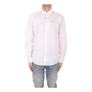 Herenoverhemd met iconisch logo Barbour , White , Heren