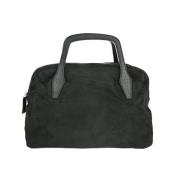 Pre-owned Suede handbags Loewe Pre-owned , Black , Dames