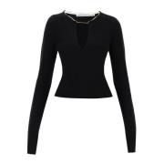 V-neck Knitwear Alexander Wang , Black , Dames