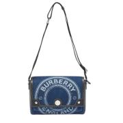 Pre-owned Denim shoulder-bags Burberry Vintage , Blue , Dames