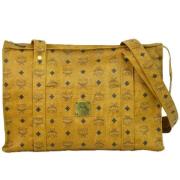 Pre-owned Canvas shoulder-bags MCM Pre-owned , Yellow , Dames