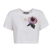 Witte T-Shirt Collectie Dolce & Gabbana , White , Dames