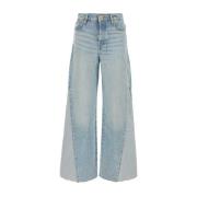 Wide Jeans 7 For All Mankind , Blue , Dames
