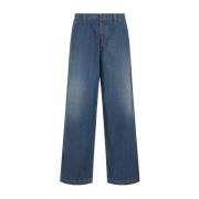 Amerikaanse Klassieke 5 Zakken Jeans Maison Margiela , Blue , Heren
