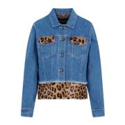 Monaco Denim Jack Blauw Simonetta Ravizza , Blue , Dames