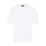 Witte Katoenen T-Shirt Moncler , White , Dames