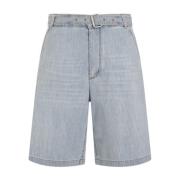 Denim Shorts Bottega Veneta , Blue , Heren